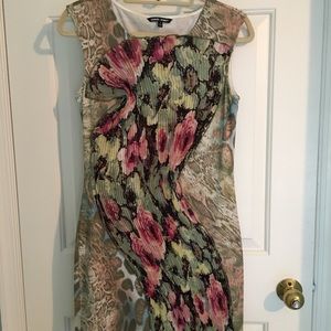 Mixed reptile print dress
